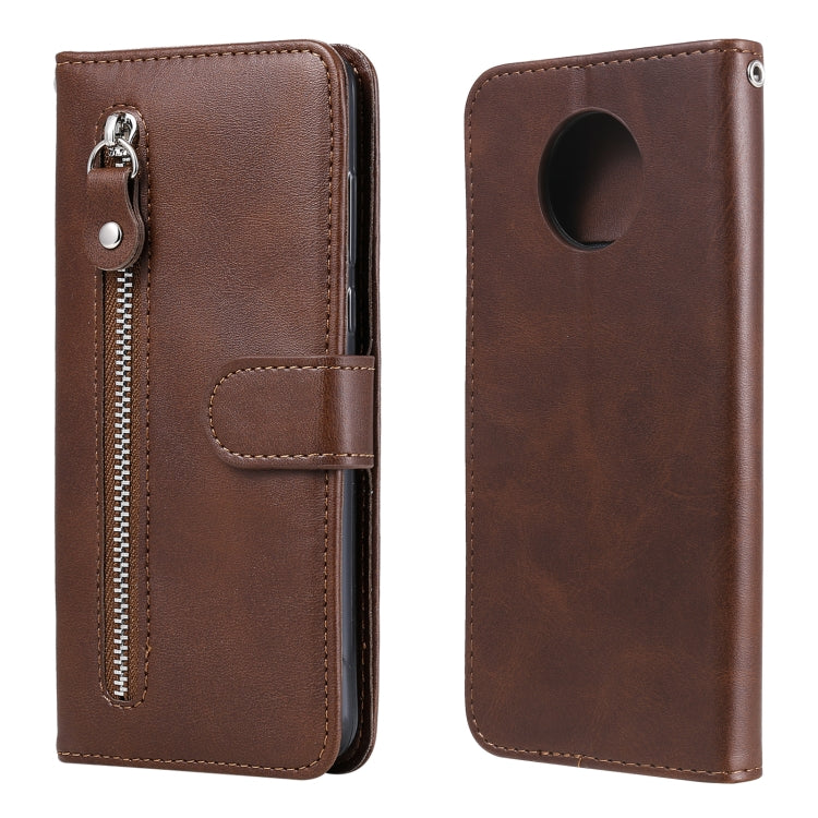 For Xiaomi Redmi Note 9 5G (CN Version) / Note 9T 5G Fashion Calf Texture Zipper Horizontal Flip Leather Case with Holder & Card Slots & Wallet, For Xiaomi Redmi Note 9 5G (CN Version)