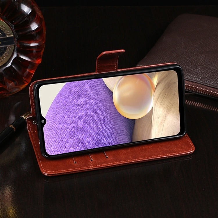 idewei Crazy Horse Texture Horizontal Flip Leather Case with Holder & Card Slots & Wallet, For Samsung Galaxy A32 5G, For vivo Y31S, For vivo Y51 2020 (Indian)