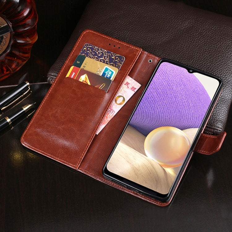 idewei Crazy Horse Texture Horizontal Flip Leather Case with Holder & Card Slots & Wallet, For Samsung Galaxy A32 5G, For vivo Y31S, For vivo Y51 2020 (Indian)