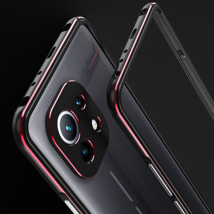 Aurora Series Lens Protector + Metal Frame Protective Case, For Xiaomi Mi 11