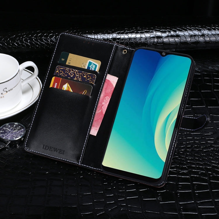idewei Crocodile Texture Horizontal Flip Leather Case with Holder & Card Slots & Wallet, For ZTE Blade A7s 2020