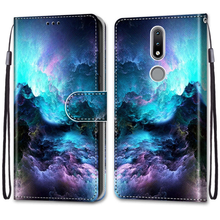 Coloured Drawing Cross Texture Horizontal Flip PU Leather Case with Holder & Card Slots & Wallet & Lanyard, For Samsung Galaxy A02 / M02, For Samsung Galaxy A02s / M02s, For Samsung Galaxy A12 / M12, For Samsung Galaxy A32 5G                           ...