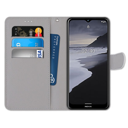 Coloured Drawing Cross Texture Horizontal Flip PU Leather Case with Holder & Card Slots & Wallet & Lanyard, For Samsung Galaxy A02 / M02, For Samsung Galaxy A02s / M02s, For Samsung Galaxy A12 / M12, For Samsung Galaxy A32 5G                           ...