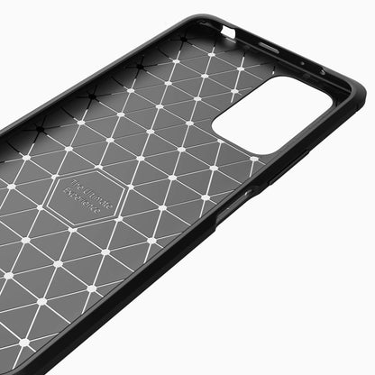 Brushed Texture Carbon Fiber TPU Case, For Xiaomi Redmi Note 10 Pro