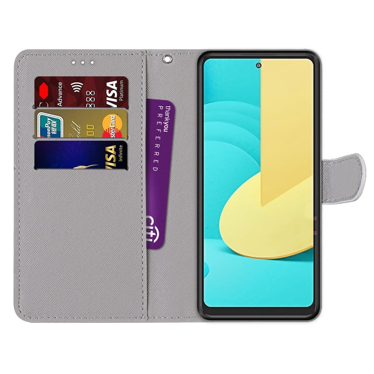 Coloured Drawing Cross Texture Horizontal Flip PU Leather Case with Holder & Card Slots & Wallet & Lanyard, For LG Stylo 7 5G, For Huawei Y9a