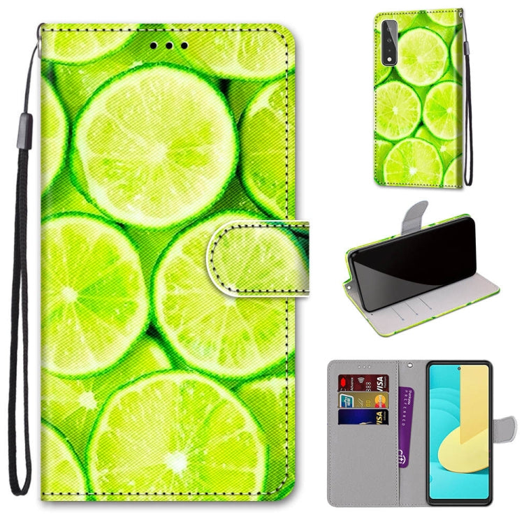 Coloured Drawing Cross Texture Horizontal Flip PU Leather Case with Holder & Card Slots & Wallet & Lanyard, For LG Stylo 7 5G, For Huawei Y9a