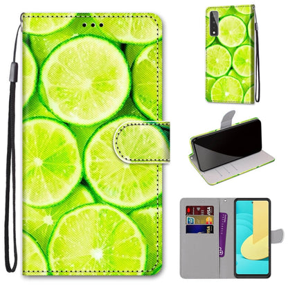 Coloured Drawing Cross Texture Horizontal Flip PU Leather Case with Holder & Card Slots & Wallet & Lanyard, For LG Stylo 7 5G, For Huawei Y9a