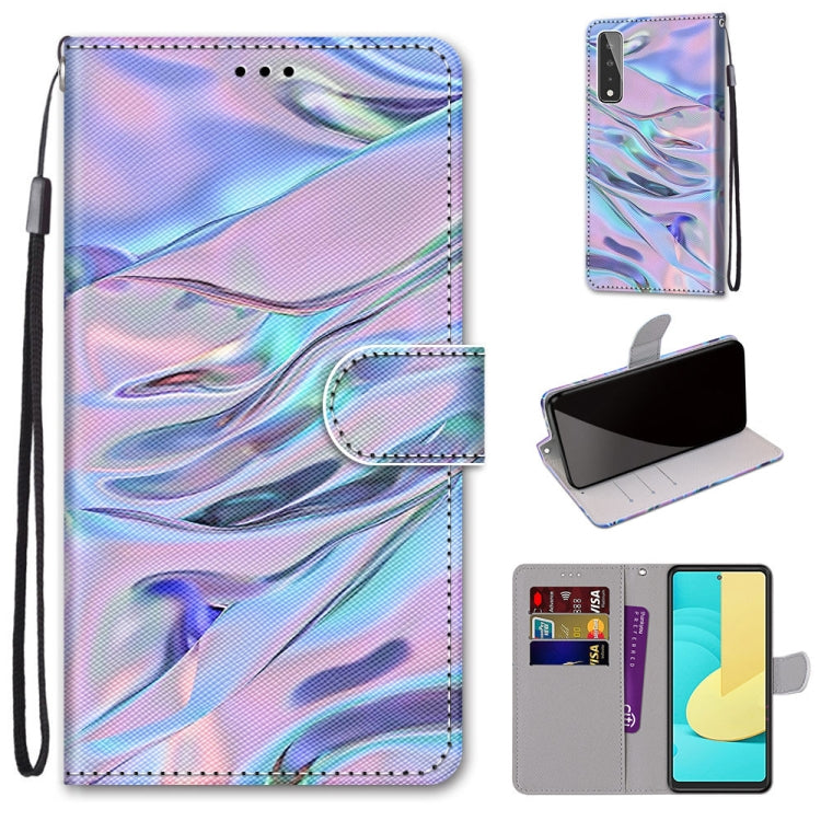 Coloured Drawing Cross Texture Horizontal Flip PU Leather Case with Holder & Card Slots & Wallet & Lanyard, For LG Stylo 7 5G, For Huawei Y9a