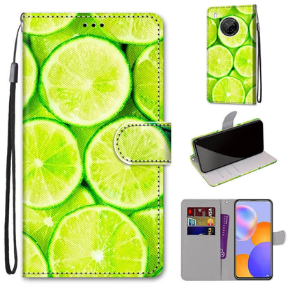 Coloured Drawing Cross Texture Horizontal Flip PU Leather Case with Holder & Card Slots & Wallet & Lanyard, For LG Stylo 7 5G, For Huawei Y9a