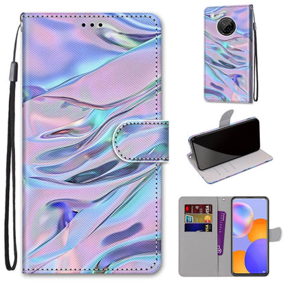 Coloured Drawing Cross Texture Horizontal Flip PU Leather Case with Holder & Card Slots & Wallet & Lanyard, For LG Stylo 7 5G, For Huawei Y9a