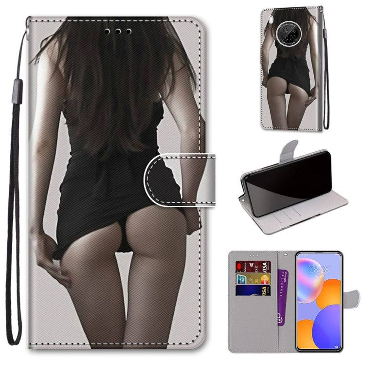 Coloured Drawing Cross Texture Horizontal Flip PU Leather Case with Holder & Card Slots & Wallet & Lanyard, For LG Stylo 7 5G, For Huawei Y9a