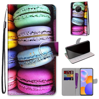Coloured Drawing Cross Texture Horizontal Flip PU Leather Case with Holder & Card Slots & Wallet & Lanyard, For LG Stylo 7 5G, For Huawei Y9a