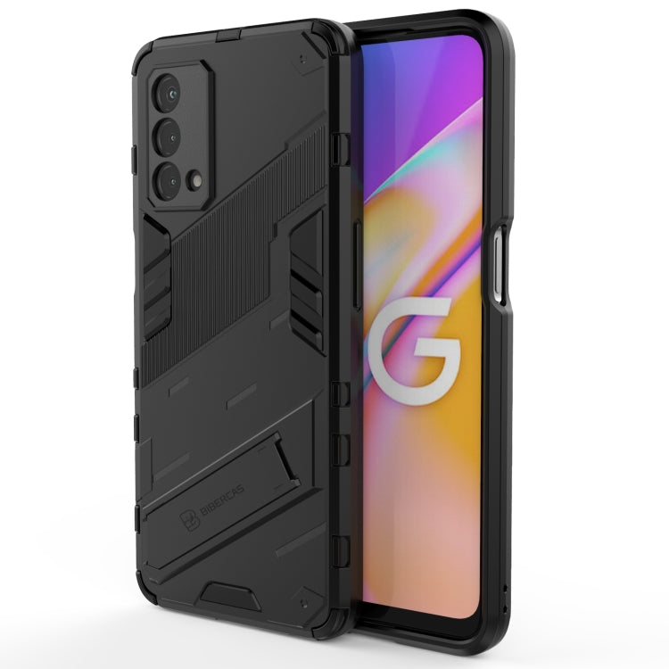 Punk Armor 2 in 1 PC + TPU Shockproof Case with Invisible Holder, For OPPO A93 5G, For OPPO A53 4G, For OPPO F17 Pro