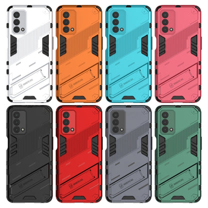 Punk Armor 2 in 1 PC + TPU Shockproof Case with Invisible Holder, For OPPO A93 5G, For OPPO A53 4G, For OPPO F17 Pro