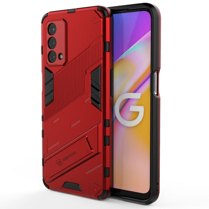 Punk Armor 2 in 1 PC + TPU Shockproof Case with Invisible Holder, For OPPO A93 5G, For OPPO A53 4G, For OPPO F17 Pro