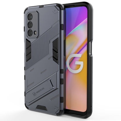 Punk Armor 2 in 1 PC + TPU Shockproof Case with Invisible Holder, For OPPO A93 5G, For OPPO A53 4G, For OPPO F17 Pro