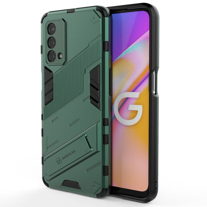 Punk Armor 2 in 1 PC + TPU Shockproof Case with Invisible Holder, For OPPO A93 5G, For OPPO A53 4G, For OPPO F17 Pro
