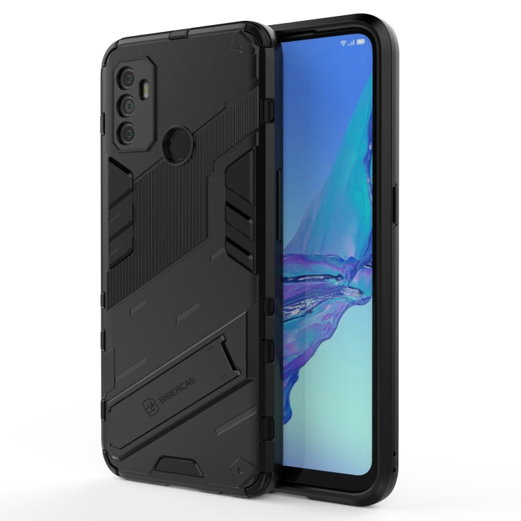 Punk Armor 2 in 1 PC + TPU Shockproof Case with Invisible Holder, For OPPO A93 5G, For OPPO A53 4G, For OPPO F17 Pro