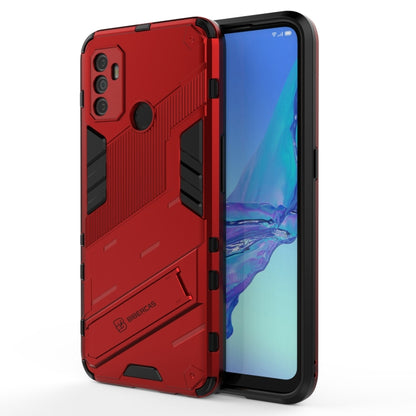 Punk Armor 2 in 1 PC + TPU Shockproof Case with Invisible Holder, For OPPO A93 5G, For OPPO A53 4G, For OPPO F17 Pro