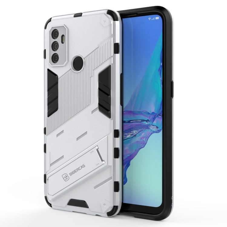 Punk Armor 2 in 1 PC + TPU Shockproof Case with Invisible Holder, For OPPO A93 5G, For OPPO A53 4G, For OPPO F17 Pro