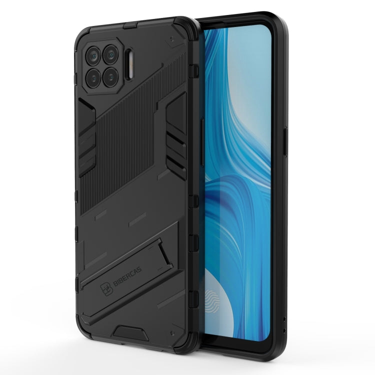 Punk Armor 2 in 1 PC + TPU Shockproof Case with Invisible Holder, For OPPO A93 5G, For OPPO A53 4G, For OPPO F17 Pro