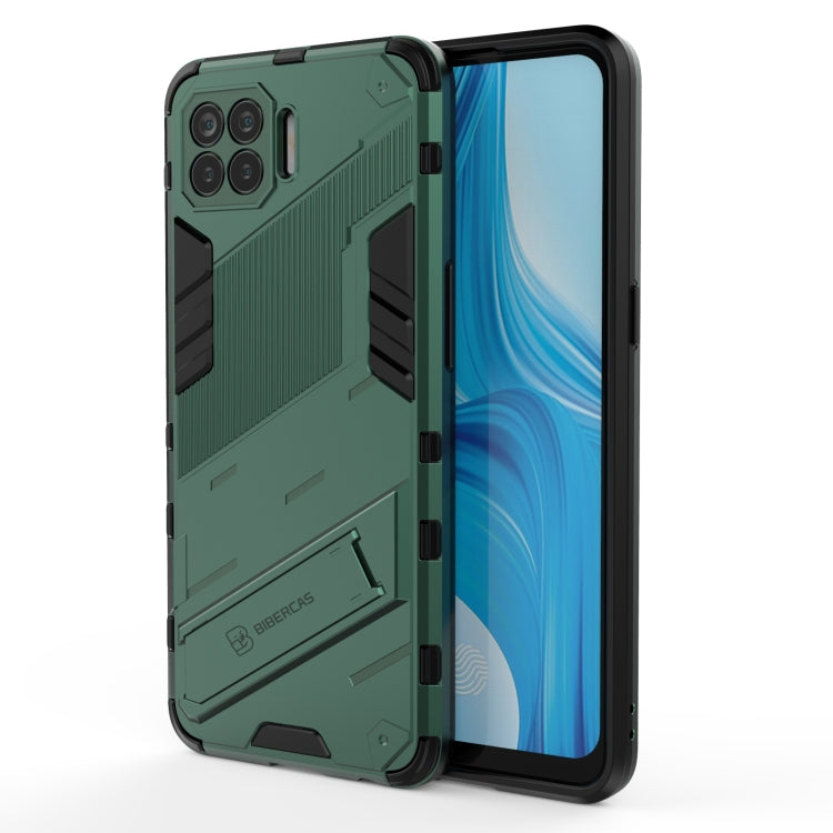 Punk Armor 2 in 1 PC + TPU Shockproof Case with Invisible Holder, For OPPO A93 5G, For OPPO A53 4G, For OPPO F17 Pro