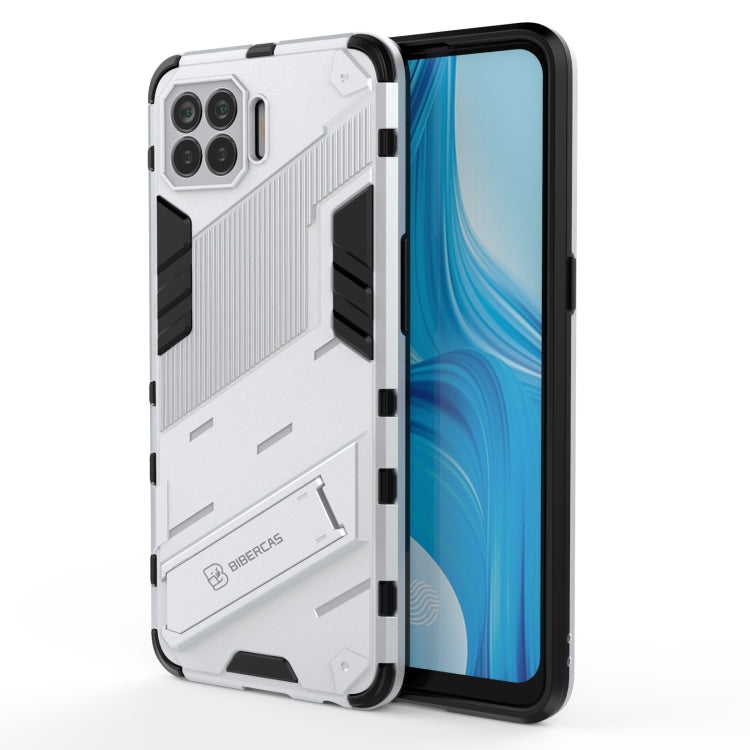 Punk Armor 2 in 1 PC + TPU Shockproof Case with Invisible Holder, For OPPO A93 5G, For OPPO A53 4G, For OPPO F17 Pro