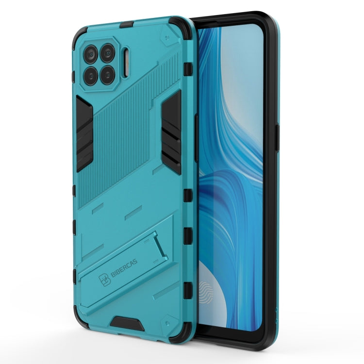 Punk Armor 2 in 1 PC + TPU Shockproof Case with Invisible Holder, For OPPO A93 5G, For OPPO A53 4G, For OPPO F17 Pro