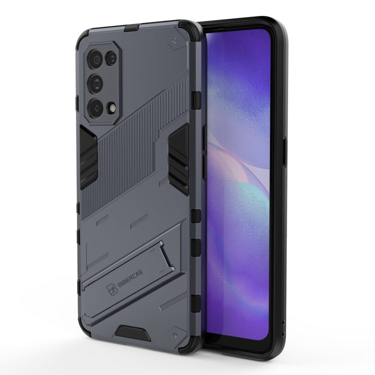 Punk Armor 2 in 1 PC + TPU Shockproof Case with Invisible Holder, For Realme C15, For Realme 7 Pro, For Realme 7, For OPPO Reno5 5G