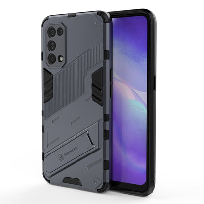 Punk Armor 2 in 1 PC + TPU Shockproof Case with Invisible Holder, For Realme C15, For Realme 7 Pro, For Realme 7, For OPPO Reno5 5G