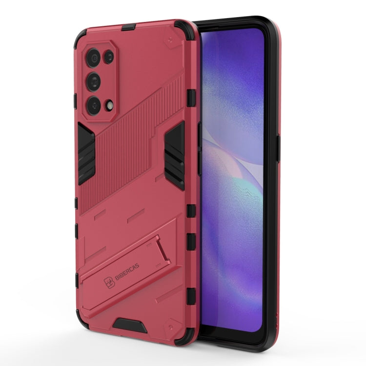 Punk Armor 2 in 1 PC + TPU Shockproof Case with Invisible Holder, For Realme C15, For Realme 7 Pro, For Realme 7, For OPPO Reno5 5G