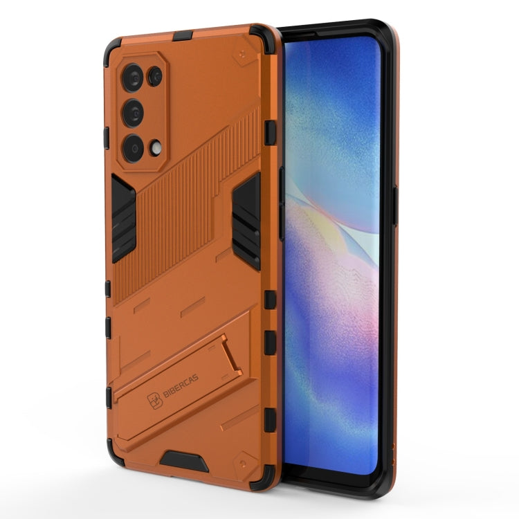 Punk Armor 2 in 1 PC + TPU Shockproof Case with Invisible Holder, For OPPO Reno5 Pro, For OPPO Realme V15