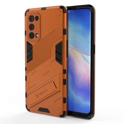 Punk Armor 2 in 1 PC + TPU Shockproof Case with Invisible Holder, For OPPO Reno5 Pro, For OPPO Realme V15