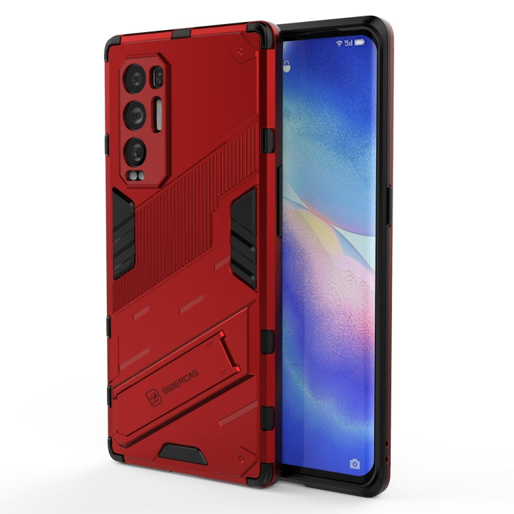 Punk Armor 2 in 1 PC + TPU Shockproof Case with Invisible Holder, For OPPO Reno5 Pro+, For Realme V15, For OPPO Realme C15, For OPPO Realme 7 Pro, For OPPO Realme 7