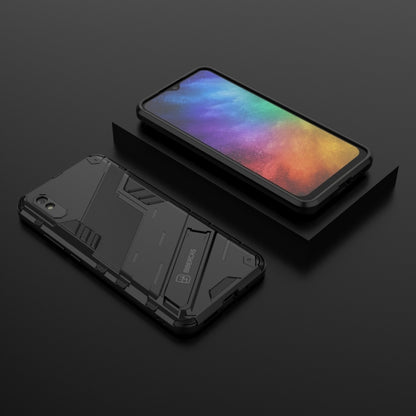 Punk Armor 2 in 1 PC + TPU Shockproof Case with Invisible Holder, For Xiaomi Redmi 9A, For Xiaomi Redmi 9, For Xiaomi Redmi Note 7