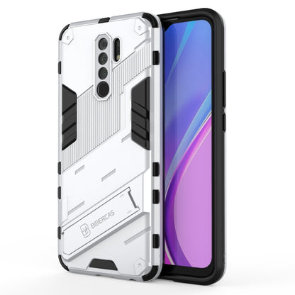 Punk Armor 2 in 1 PC + TPU Shockproof Case with Invisible Holder, For Xiaomi Redmi 9A, For Xiaomi Redmi 9, For Xiaomi Redmi Note 7