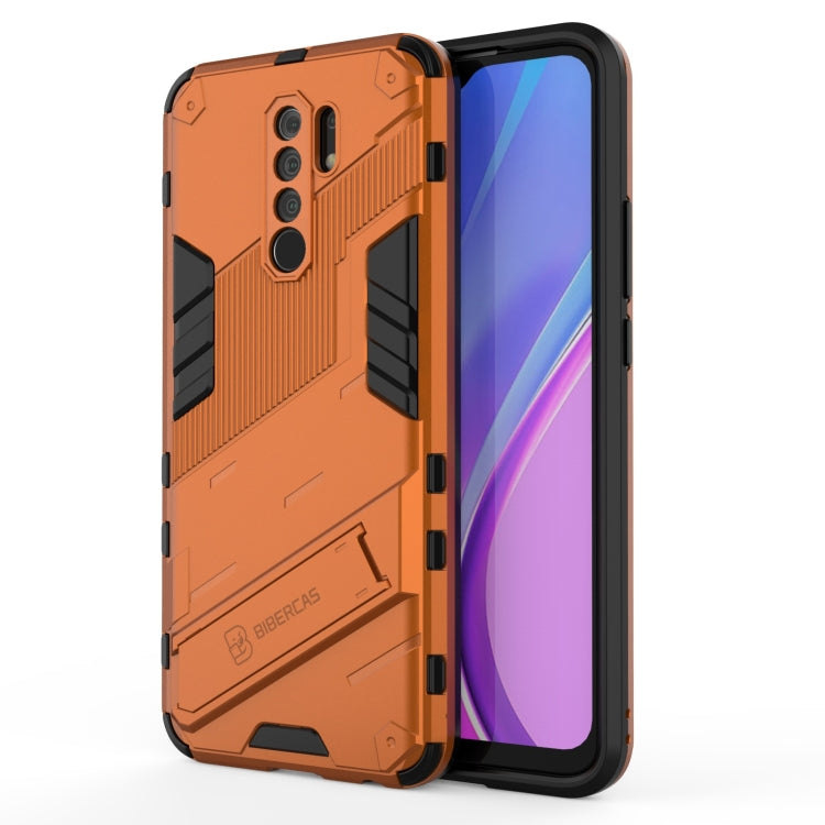 Punk Armor 2 in 1 PC + TPU Shockproof Case with Invisible Holder, For Xiaomi Redmi 9A, For Xiaomi Redmi 9, For Xiaomi Redmi Note 7