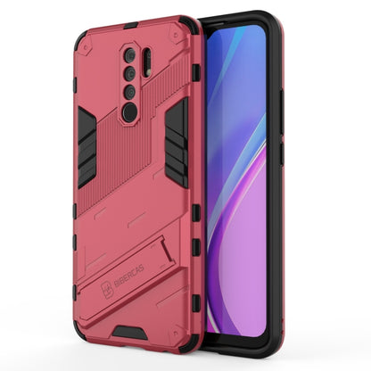 Punk Armor 2 in 1 PC + TPU Shockproof Case with Invisible Holder, For Xiaomi Redmi 9A, For Xiaomi Redmi 9, For Xiaomi Redmi Note 7