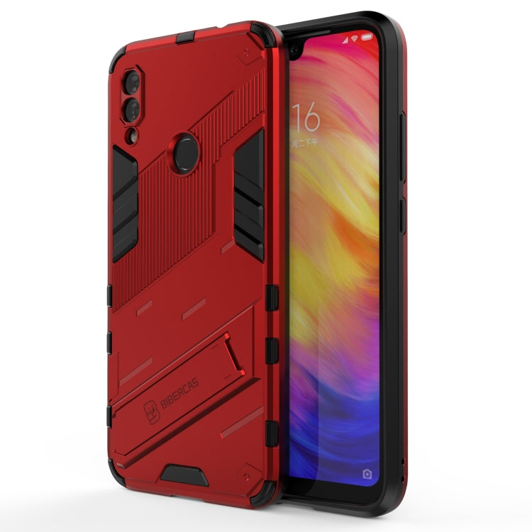 Punk Armor 2 in 1 PC + TPU Shockproof Case with Invisible Holder, For Xiaomi Redmi 9A, For Xiaomi Redmi 9, For Xiaomi Redmi Note 7