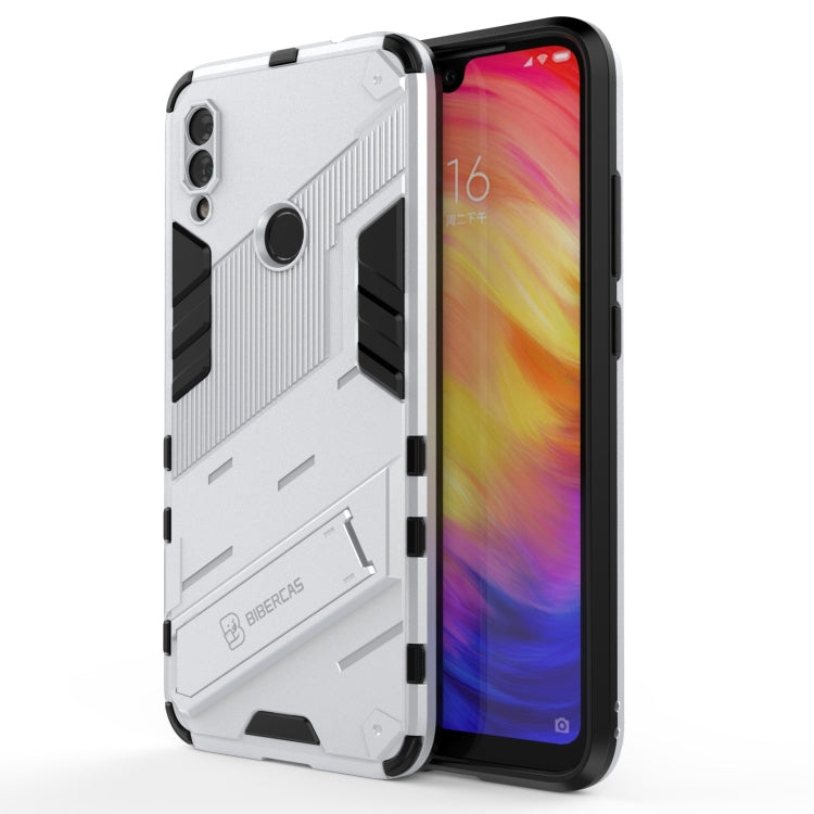 Punk Armor 2 in 1 PC + TPU Shockproof Case with Invisible Holder, For Xiaomi Redmi 9A, For Xiaomi Redmi 9, For Xiaomi Redmi Note 7