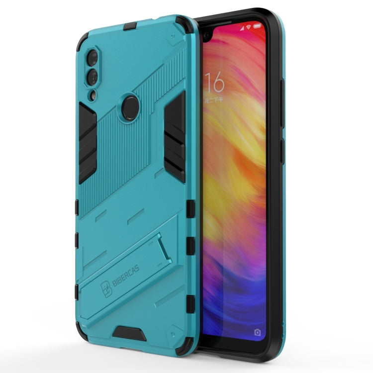 Punk Armor 2 in 1 PC + TPU Shockproof Case with Invisible Holder, For Xiaomi Redmi 9A, For Xiaomi Redmi 9, For Xiaomi Redmi Note 7