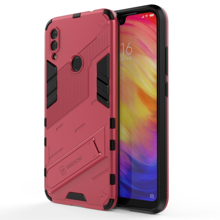 Punk Armor 2 in 1 PC + TPU Shockproof Case with Invisible Holder, For Xiaomi Redmi 9A, For Xiaomi Redmi 9, For Xiaomi Redmi Note 7
