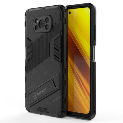 Punk Armor 2 in 1 PC + TPU Shockproof Case with Invisible Holder, For Xiaomi Poco X3