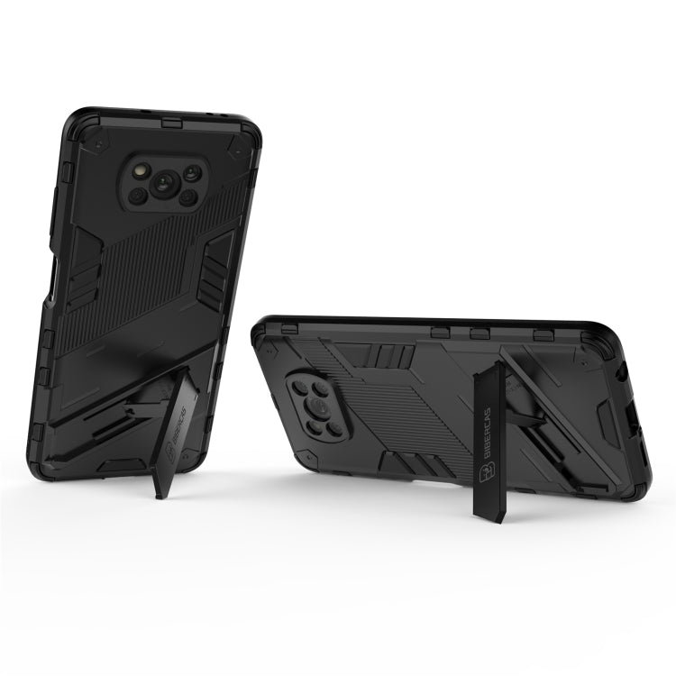 Punk Armor 2 in 1 PC + TPU Shockproof Case with Invisible Holder, For Xiaomi Poco X3