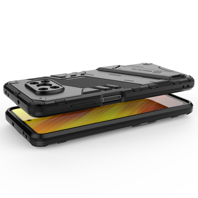 Punk Armor 2 in 1 PC + TPU Shockproof Case with Invisible Holder, For Xiaomi Poco X3