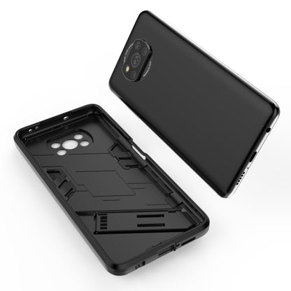 Punk Armor 2 in 1 PC + TPU Shockproof Case with Invisible Holder, For Xiaomi Poco X3