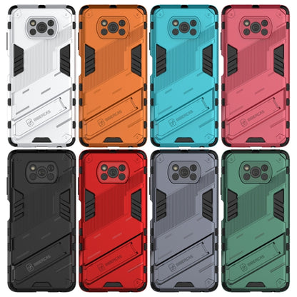 Punk Armor 2 in 1 PC + TPU Shockproof Case with Invisible Holder, For Xiaomi Poco X3