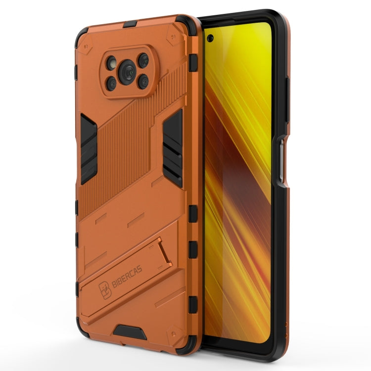 Punk Armor 2 in 1 PC + TPU Shockproof Case with Invisible Holder, For Xiaomi Poco X3