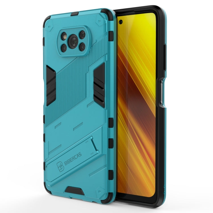 Punk Armor 2 in 1 PC + TPU Shockproof Case with Invisible Holder, For Xiaomi Poco X3