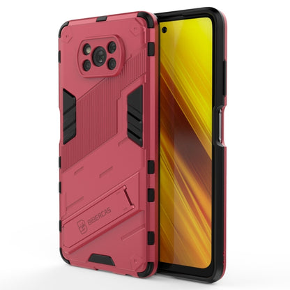 Punk Armor 2 in 1 PC + TPU Shockproof Case with Invisible Holder, For Xiaomi Poco X3